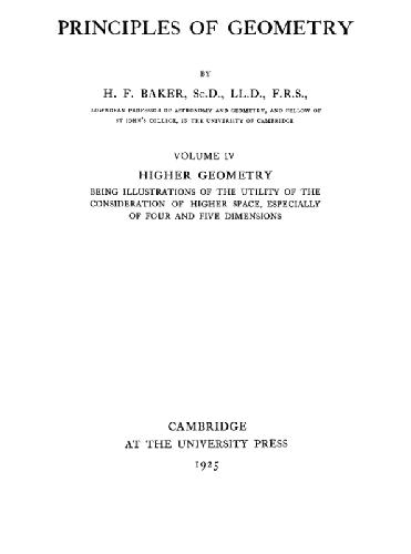 Principles of Geometry