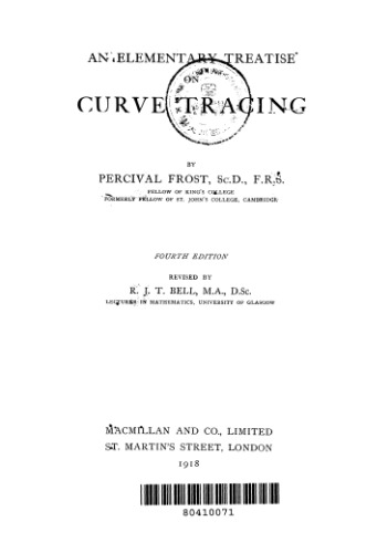 An elementary treatise on curve tracing