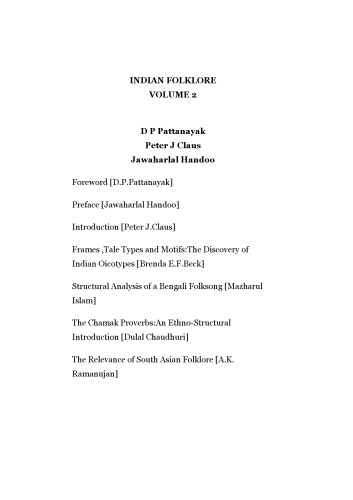 Indian Folklore, Volume 2  
