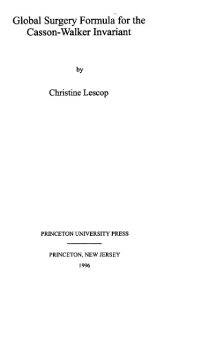 Global surgery formula for the Casson-Walker invariant