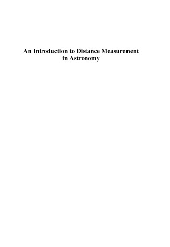An Introduction to Distance Measurement in Astronomy  