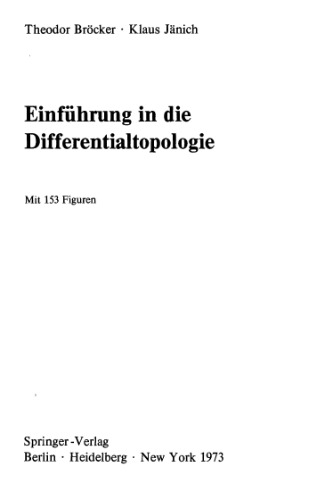 Einfuehrung in die Differentialtopologie