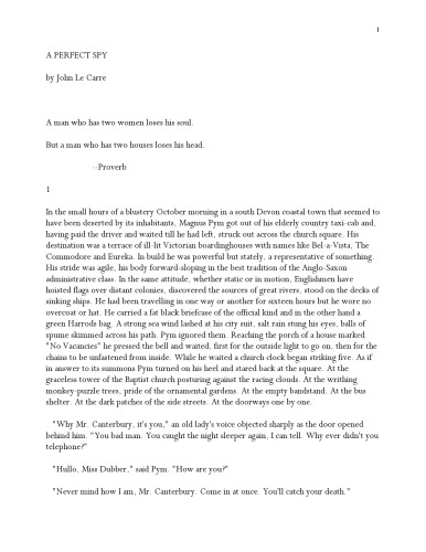 A Perfect Spy  