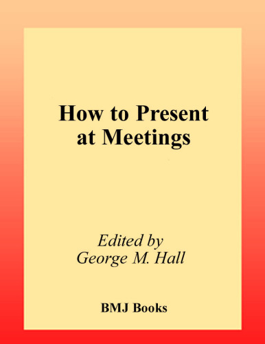 How to present at meetings  