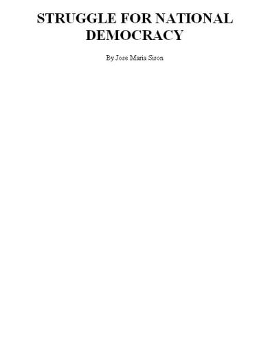 Struggle for national democracy  