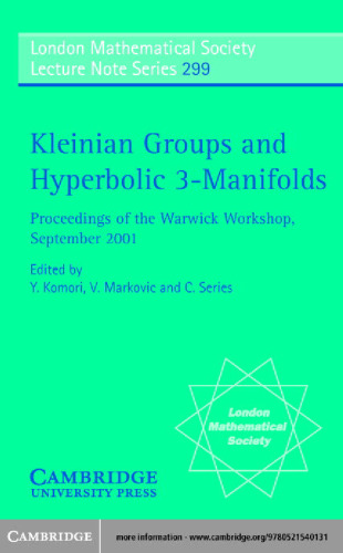 Kleinian groups and hyperbolic 3-manifolds  