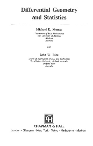 Differential geometry and statistics