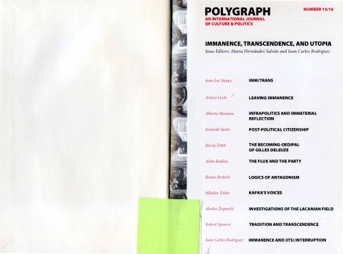 Polygraph: An International Journal of Culture and Politics 2004, 15-16  