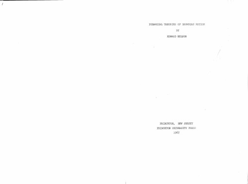 Dynamical Theories of Brownian Motion, First Edition  