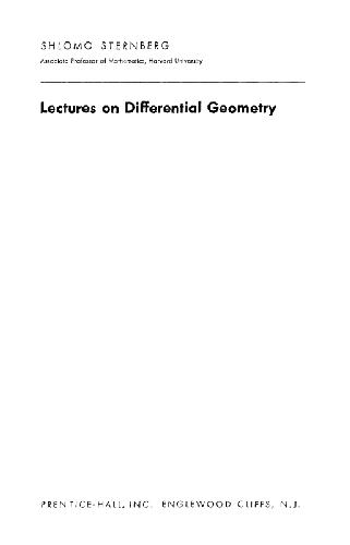 Lectures on differential geometry