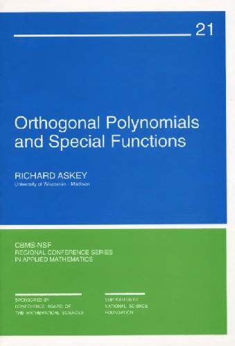 Orthogonal Polynomials and Special Functions 