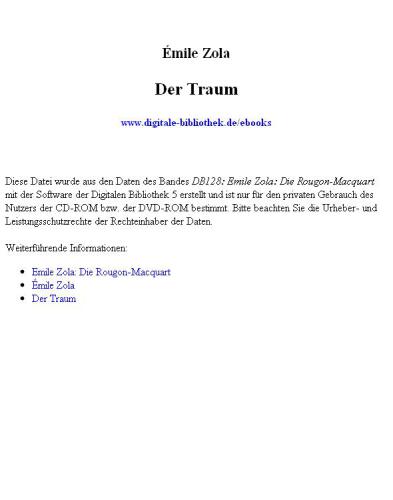 Der Traum (Bd. 16)  