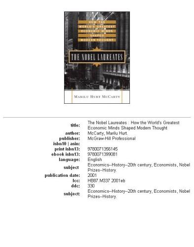The Nobel Laureates: How the World's Greatest Economic Minds Shaped Modern Thought