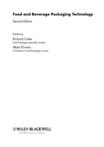 Food and Beverage Packaging Technology  