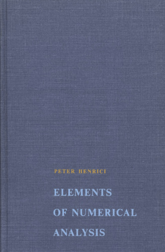 Elements of Numerical Analysis