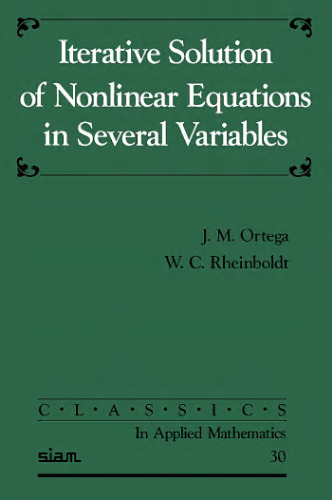 Iterative solution of nonlinear equations in several variables