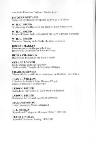 Tradition et actualité chez Isidore de Séville (Collected Studies Ser, No, Cs281)  