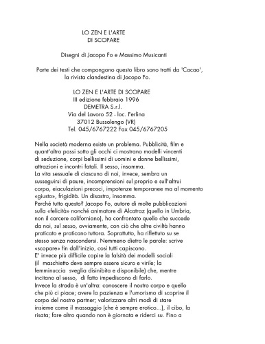 Lo zen e l'arte di scopare