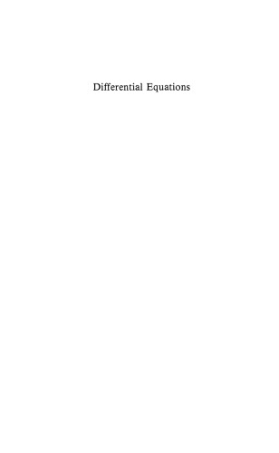 Differential Equations: An Introduction with Applications  