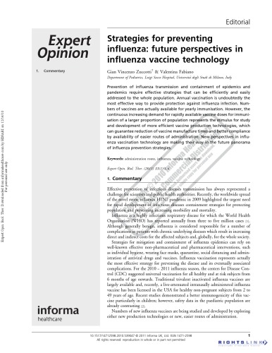 Expert Opinion on Biological Therapy  