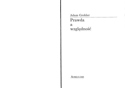 Prawda a względność  