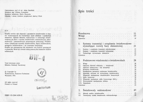 Elementy techniki światłowodowej  