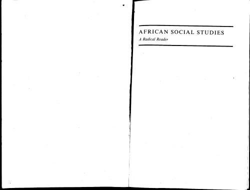 African social studies: a radical reader  