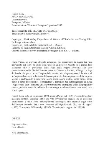 Fuga senza fine: una storia vera