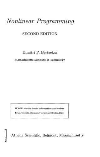 Nonlinear programming