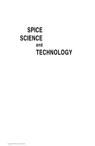 Spice Science and Technology (Food Science & Technology)  