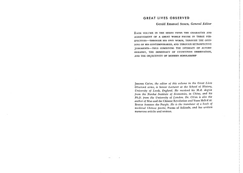 Mao (Great Lives Observed)