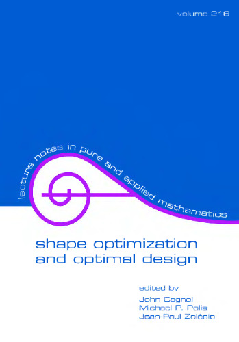 Shape optimization and optimal design: proceedings of the IFIP conference