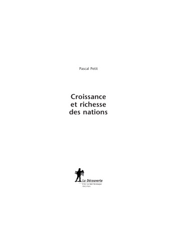 Croissance et richesse des nations  