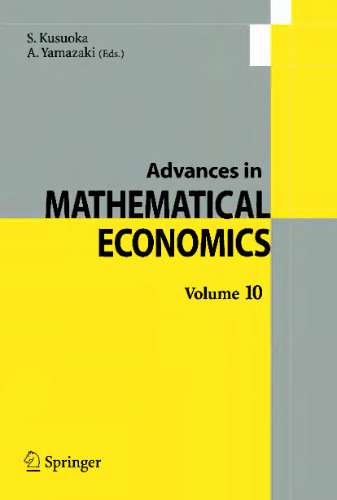 Advances in mathematical economics