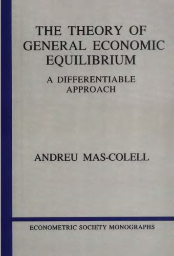 The theory of general economic equilibrium: A differentiable approach (no references)