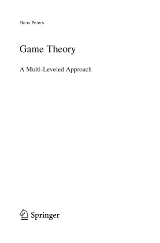 Game theory: a multi-leveled approach