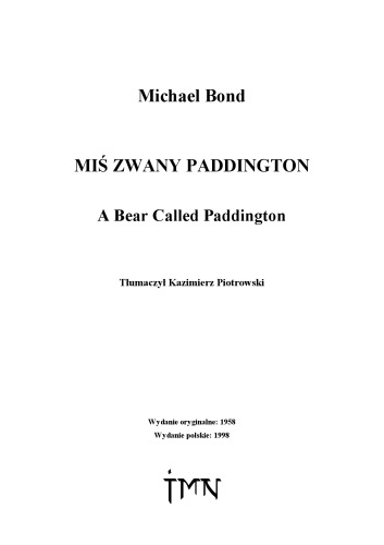 Miś Zwany Paddington