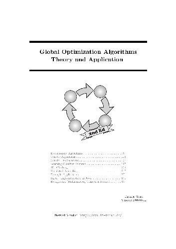 Global optimization algorithms. Theory and application