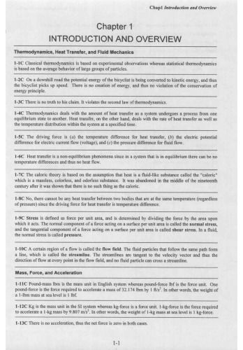 Solution manual to Fundamentals of Thermal-Fluid Sciences