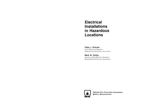 Electrical installations in hazardous locations