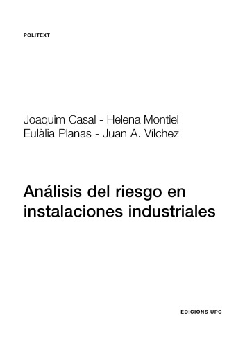 Análisis del riesgo en instalaciones industriales