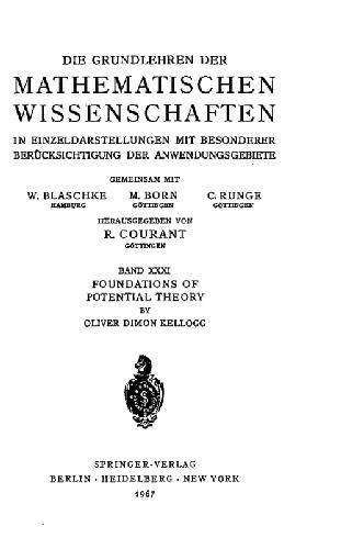 Foundations of Potential Theory (GMW 31,  1967)