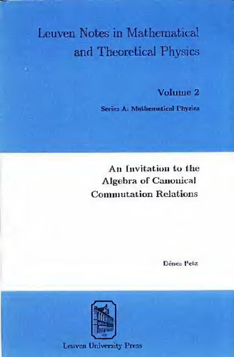 An Invitation to the Algebra of Canonical Commutation Relations