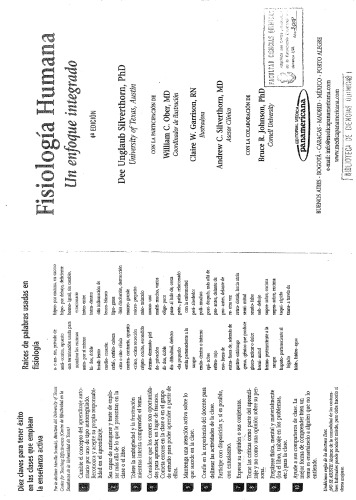 Fisiologia Humana: Un Enfoque Integrado 4ta Edicion