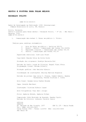 Gestos e postura para falar melhor