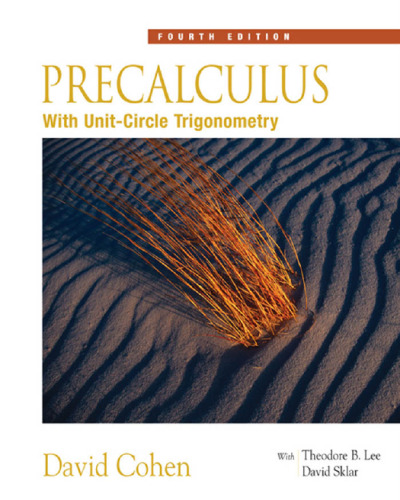 Precalculus: With Unit Circle Trigonometry (with CD-ROM and iLrn(TM) Tutorial)