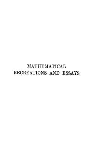 Mathematical Recreations and Essays