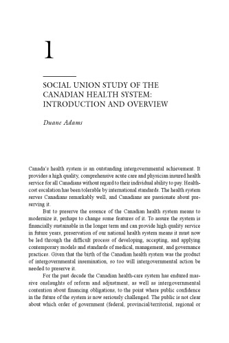 Federalism, Democracy and Health Policy in Canada (Institute of Intergovernmental Relations)