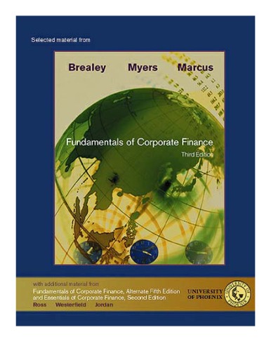 Fundamentals of Corporate Finance (Selected Material from)  