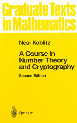 A Course in Number Theory and Cryptography
